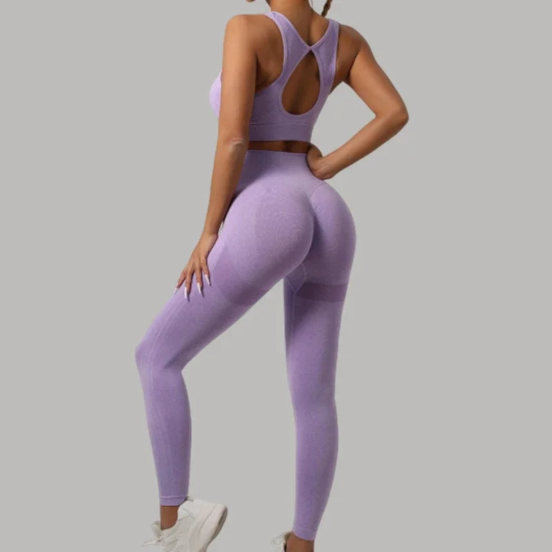 Mileegirl™ Set Deportivo Premium – Leggings Push-Up + Top Espalda Abierta