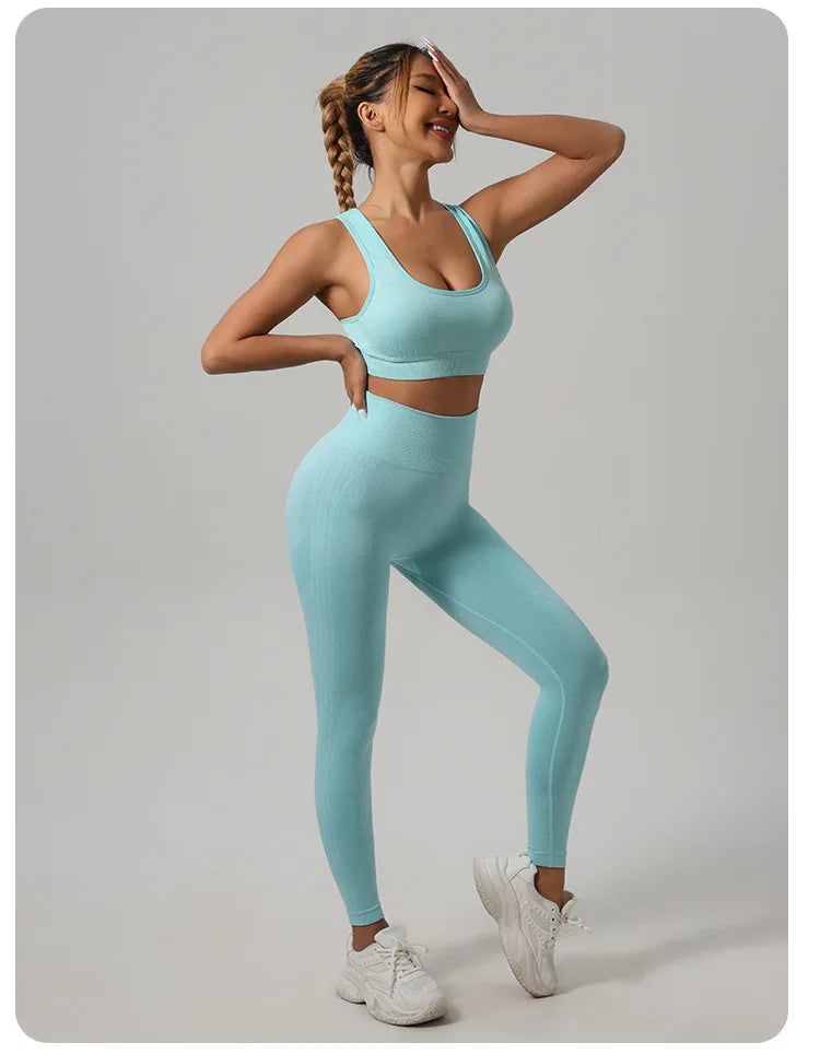 Mileegirl™ Set Deportivo Premium – Leggings Push-Up + Top Espalda Abierta