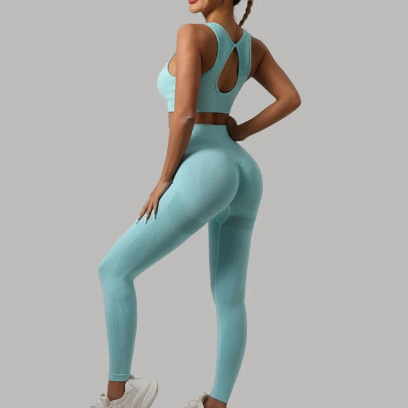 Mileegirl™ Set Deportivo Premium – Leggings Push-Up + Top Espalda Abierta