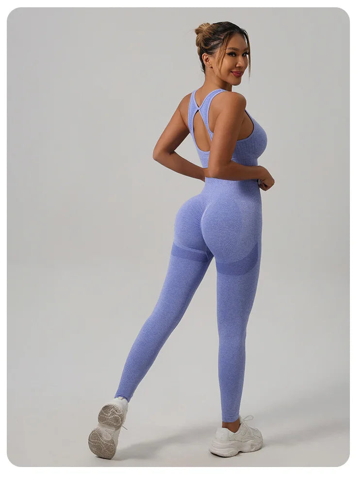 Mileegirl™ Set Deportivo Premium – Leggings Push-Up + Top Espalda Abierta